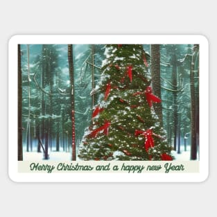 Christmas forest Sticker